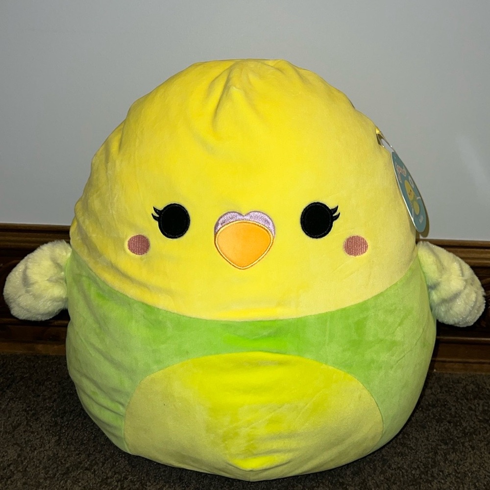 Squishmallows Nellie the Parakeet 💚💛 ✨First to market✨